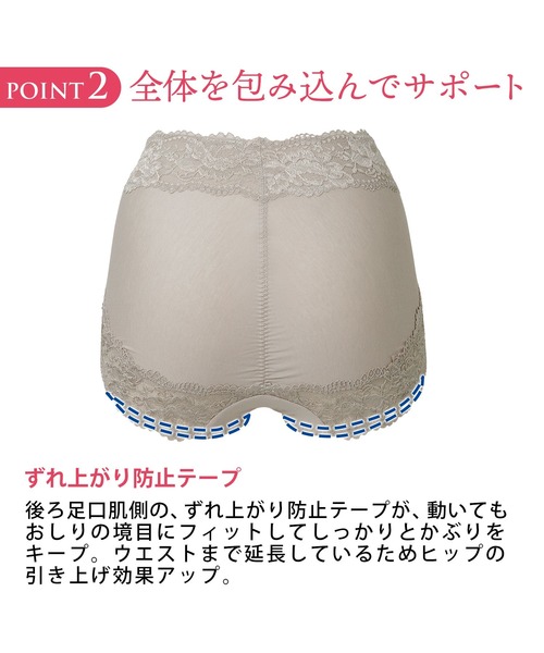 BRADELIS NEWYORK(ブラデリスニューヨーク)の「≪シリーズ累計 216万枚突破≫ブラデリス おしりPラインフィットショーツ 補整 補正下着(ショーツ・レディース・チャコールグレー/ブラック/ベージュ系その他/ブルー系その他/パープル系その他/ピンク系その他/グレイッシュベージュ/ピンク系その他2/ピンク系その他3・LL/3L/4L/S/M/L/5L)」の17枚目の写真