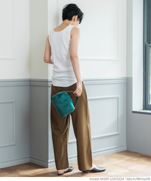 coca（coca）（コカ）の「パット付きタンクトップ（タンクトップ・レディース・ホワイト/ブラック/グリーン・S/M/L）」の6枚目の写真