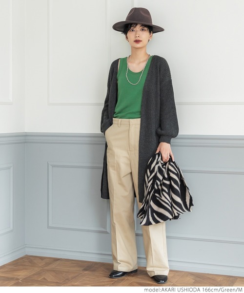 coca（coca）（コカ）の「パット付きタンクトップ（タンクトップ・レディース・ホワイト/ブラック/グリーン・S/M/L）」の15枚目の写真