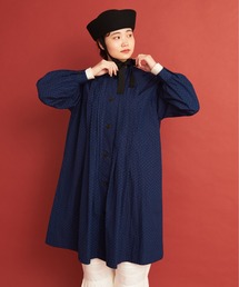 Malle | malle ストライプ/ドット ピエロロングシャツ(シャツ/ブラウス)