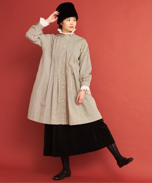 Malle(マル)の「malle ストライプ/ドット ピエロロングシャツ(シャツ/ブラウス・レディース・ブラウン/インディゴブルー・FREE)」の17枚目の写真