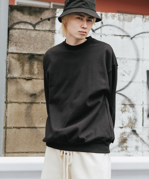 LOS ANGELES APPAREL(ロサンゼルスアパレル)の「Los Angels Apparel/ロサンゼルスアパレル 14oz L/S HEAVY FLEECE PO CREW クルーネックスウェット スウエット(スウェット・メンズ・ブラック/ネイビー/アッシュグレー/ホワイト・S/L/M/XL/XS)」の10枚目の写真