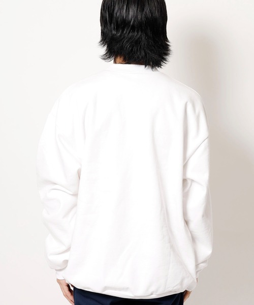 LOS ANGELES APPAREL(ロサンゼルスアパレル)の「Los Angels Apparel/ロサンゼルスアパレル 14oz L/S HEAVY FLEECE PO CREW クルーネックスウェット スウエット(スウェット・メンズ・ブラック/ネイビー/アッシュグレー/ホワイト・S/L/M/XL/XS)」の5枚目の写真