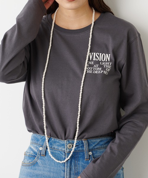 CIAOPANIC TYPY(チャオパニックティピー)の「lilパール1連ネックレス(ネックレス・レディース・ホワイト・ONE SIZE)」の1枚目の写真