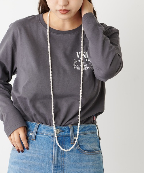 CIAOPANIC TYPY(チャオパニックティピー)の「lilパール1連ネックレス(ネックレス・レディース・ホワイト・ONE SIZE)」の2枚目の写真