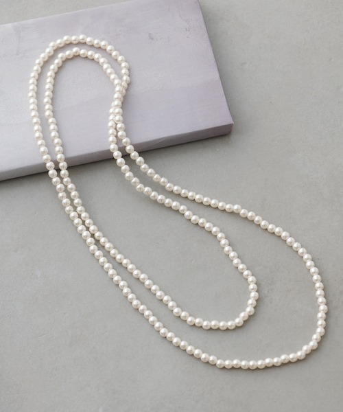 CIAOPANIC TYPY(チャオパニックティピー)の「lilパール1連ネックレス(ネックレス・レディース・ホワイト・ONE SIZE)」の3枚目の写真