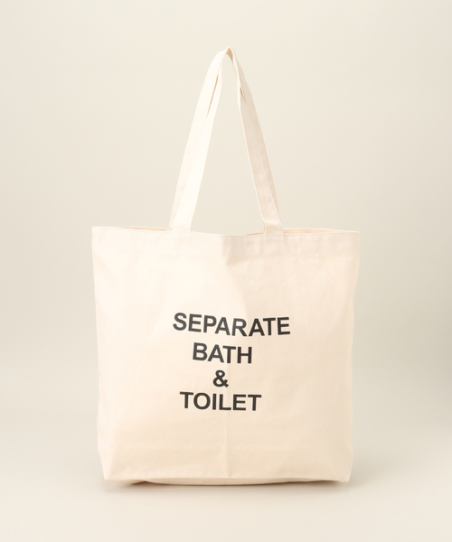 JOURNAL STANDARD（ジャーナルスタンダード）の「【SEPARATE BATH & TOILET】 トートバッグ（小）（トートバッグ・メンズ・アイボリー・FREE）」の2枚目の写真