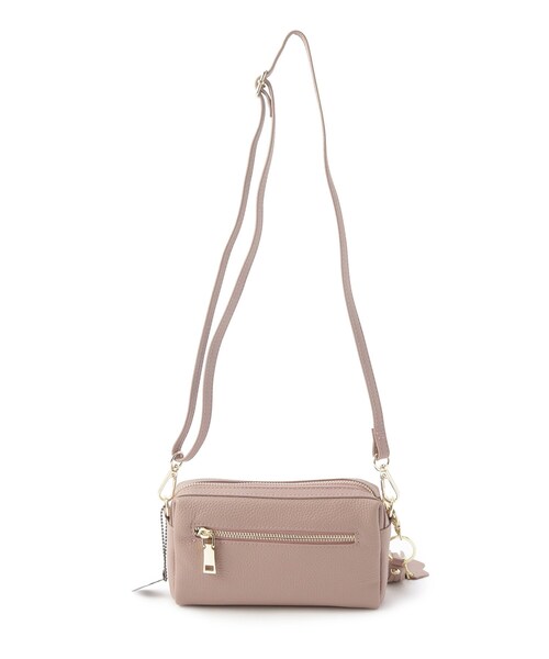 LAURA ASHLEY(ローラアシュレイ)の「シボレザー2WAYショルダーバッグ(ショルダーバッグ・レディース・グレー/アイボリー/ピンク系・00)」の6枚目の写真