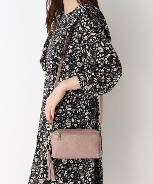 LAURA ASHLEY(ローラアシュレイ)の「シボレザー2WAYショルダーバッグ(ショルダーバッグ・レディース・グレー/アイボリー/ピンク系・00)」の19枚目の写真