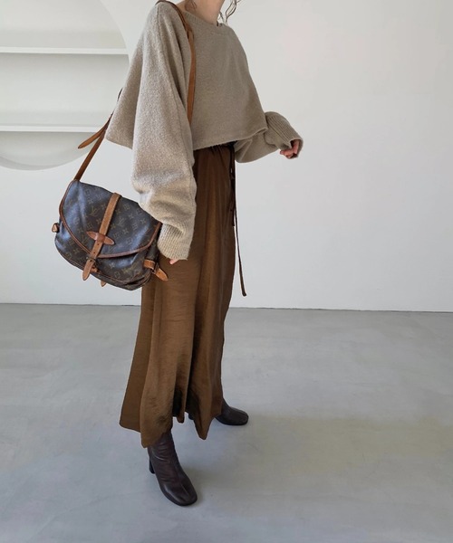 【新品・タグ付】willfully ウィルフリー　ビスチェ×ワンピース 新品 willfully ウィルフリー ビスチェ ニット ワンピース