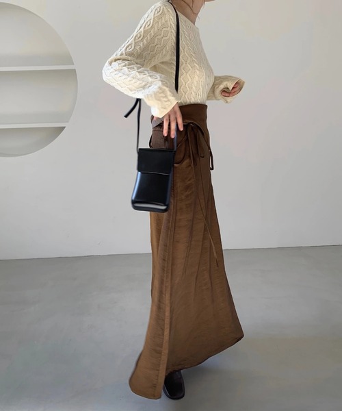 ウィルフリーチャコールワンピース　新品、未使用 タグ付き stitch detail collar tent shirt OP（ワンピース）｜WILLFULLY