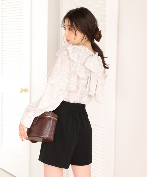 one after another NICE CLAUP(ワンアフターアナザーナイスクラップ)の「セッアップジャケットあり/スタイルアップミニスカパン(その他パンツ・レディース・ブラック/ブラウン/グレー系その他/ブラウン系その他・FREE)」の12枚目の写真