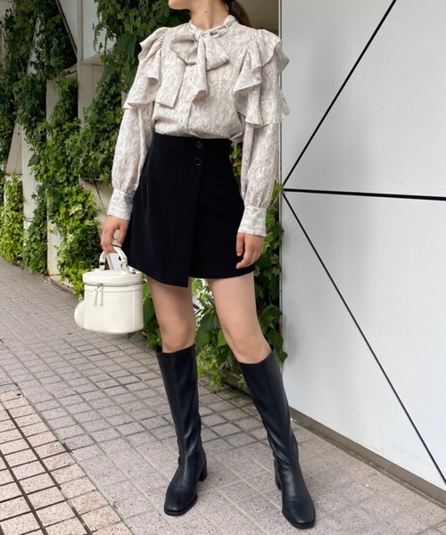 one after another NICE CLAUP(ワンアフターアナザーナイスクラップ)の「セッアップジャケットあり/スタイルアップミニスカパン(その他パンツ・レディース・ブラック/ブラウン/グレー系その他/ブラウン系その他・FREE)」の18枚目の写真