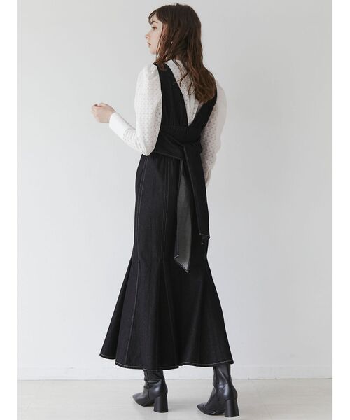 LAGUNAMOON（ラグナムーン）の「ビスチェマーメイドデニムワンピース（ワンピース・レディース・ブラック/ブルー・SMALL/MEDIUM）」の14枚目の写真