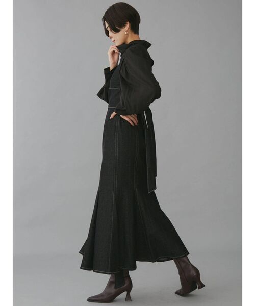 LAGUNAMOON（ラグナムーン）の「ビスチェマーメイドデニムワンピース（ワンピース・レディース・ブラック/ブルー・SMALL/MEDIUM）」の22枚目の写真