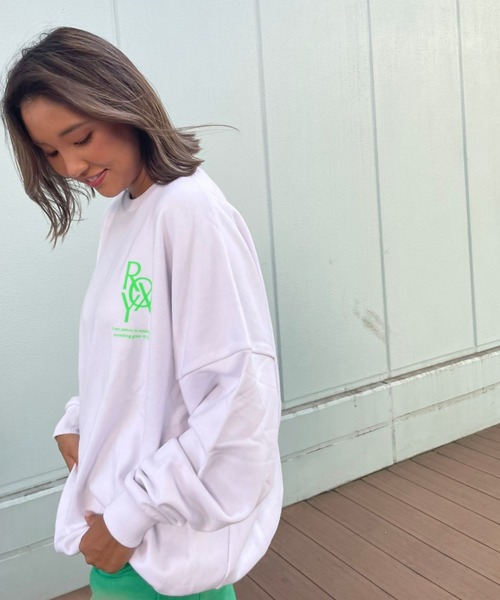 ROXY（ロキシー）の「【ZOZO限定アイテム】NEON PULLOVER/ロキシーバックプリントプルオーバーパーカー（スウェット・レディース・ホワイト/ブラック/グレー・FREE）」の6枚目の写真
