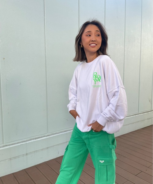 ROXY（ロキシー）の「【ZOZO限定アイテム】NEON PULLOVER/ロキシーバックプリントプルオーバーパーカー（スウェット・レディース・ホワイト/ブラック/グレー・FREE）」の7枚目の写真