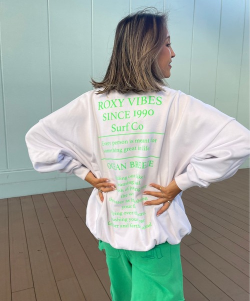 ROXY（ロキシー）の「【ZOZO限定アイテム】NEON PULLOVER/ロキシーバックプリントプルオーバーパーカー（スウェット・レディース・ホワイト/ブラック/グレー・FREE）」の10枚目の写真