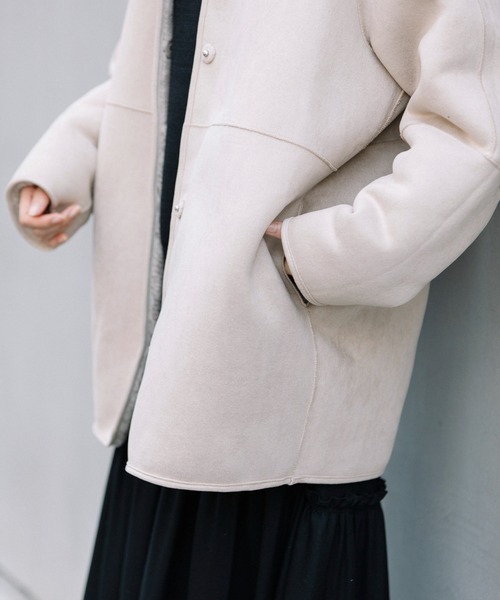 Munich ウールシープボアムートンピーコート Munich（ミューニック）の