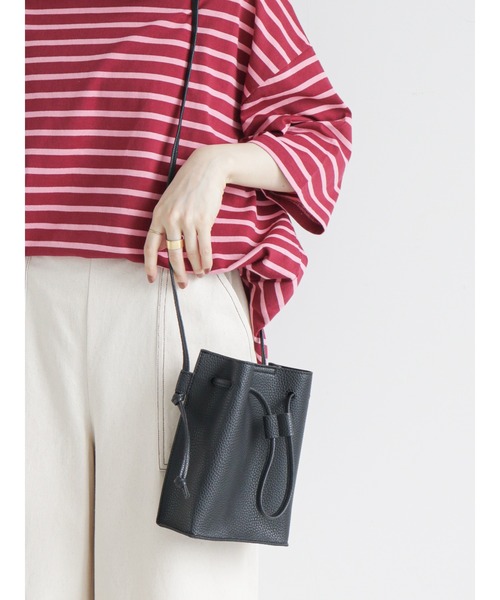 ehka sopo(エヘカソポ)の「ドロストショルダーバッグ(ショルダーバッグ・レディース・オレンジ/ピンク/ブラック・フリ-)」の9枚目の写真