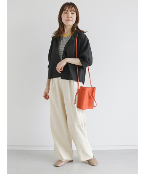 ehka sopo(エヘカソポ)の「ドロストショルダーバッグ(ショルダーバッグ・レディース・オレンジ/ピンク/ブラック・フリ-)」の16枚目の写真