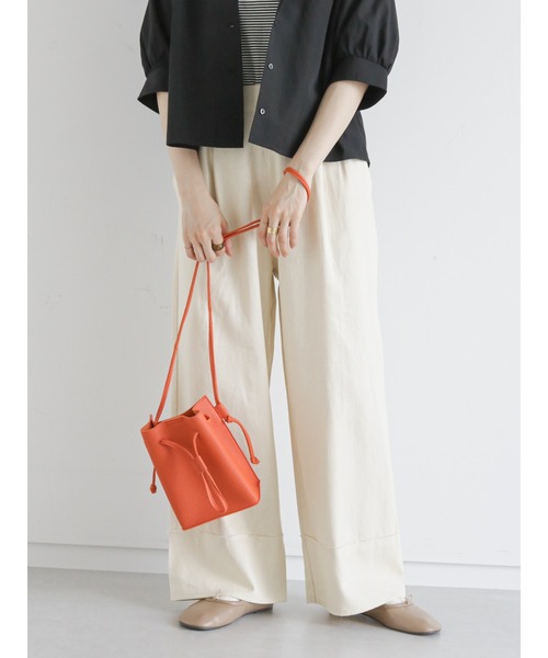 ehka sopo(エヘカソポ)の「ドロストショルダーバッグ(ショルダーバッグ・レディース・オレンジ/ピンク/ブラック・フリ-)」の15枚目の写真