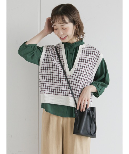 ehka sopo(エヘカソポ)の「ドロストショルダーバッグ(ショルダーバッグ・レディース・オレンジ/ピンク/ブラック・フリ-)」の5枚目の写真