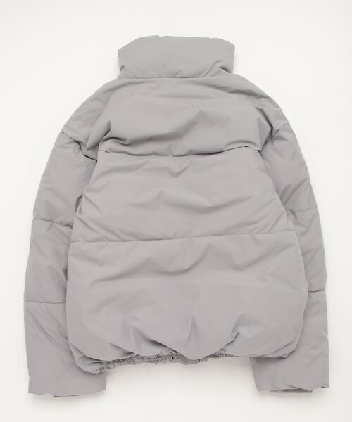 Salong hameu（サロン ハミュー）の「ボリューム中綿フェイクダウンジャケット メンズ レディース/ショートペディン/パファージャケット（ダウンジャケット/コート・メンズ・グレー/ブラック/マスタード/レッド/オフホワイト/セージグリーン/グレイッシュベージュ・M/L/LL）」の16枚目の写真