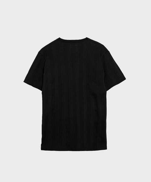 VANQUISH(ヴァンキッシュ)の「VANQUISH / ヴァンキッシュ ジャパンメイド テレコ Vネック 半袖Tシャツ(Tシャツ/カットソー・メンズ・ブラック/ホワイト・L/M)」の17枚目の写真