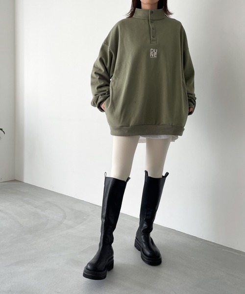 CANAL JEAN（キャナルジーン）の「El mar(エルマール) あったか起毛レギンス（レギンス/スパッツ・レディース・チャコールグレー/ブラック/ベージュ/ブラウン/アイボリー・ONE SIZE）」の12枚目の写真