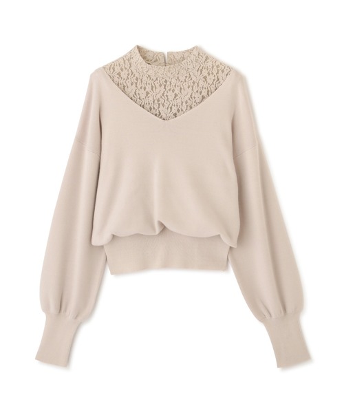 PROPORTION BODY DRESSING(プロポーションボディドレッシング)の「レースドッキングニット/1212270505(ニット/セーター・レディース・ブラウン/グレー/グレー系その他・FREE)」の13枚目の写真