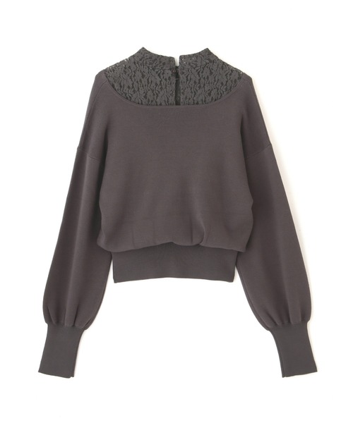 PROPORTION BODY DRESSING(プロポーションボディドレッシング)の「レースドッキングニット/1212270505(ニット/セーター・レディース・ブラウン/グレー/グレー系その他・FREE)」の22枚目の写真