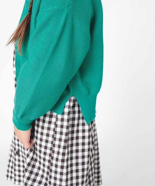 BREEZE（ブリーズ）の「カラバリカーディガン【フォーマル対応】（カーディガン/ボレロ・キッズ・レッド/イエロー/チャコール/エメラルド/キナリ・110/120/130/80/100/90/140）」の8枚目の写真