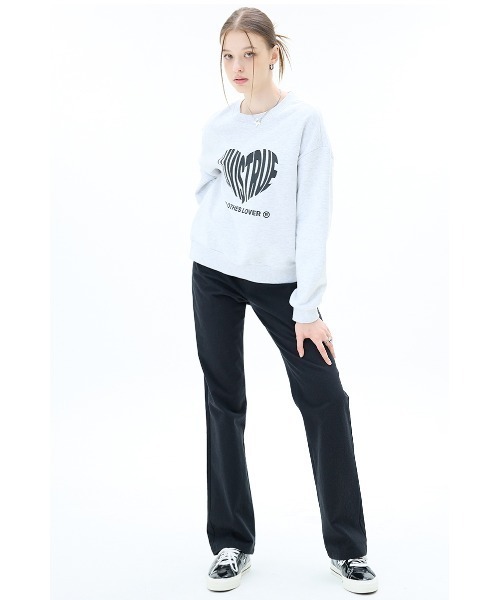 トレーナー スウェット A'GEM/9 × .kom 「LUV IS TRUE/ラブ イズ トゥルー」LOGO MTM /ロゴスウェットシャツ レディ A'GEM/9 × .kom 『LUV IS TRUE/ラブ イズ トゥルー』LOGO MTM