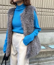 feepur | フェイクシープファーベスト(ベスト)