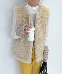 feepur | フェイクシープファーベスト(ベスト)