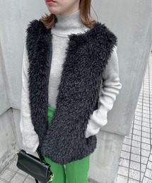 feepur | フェイクシープファーベスト(ベスト)
