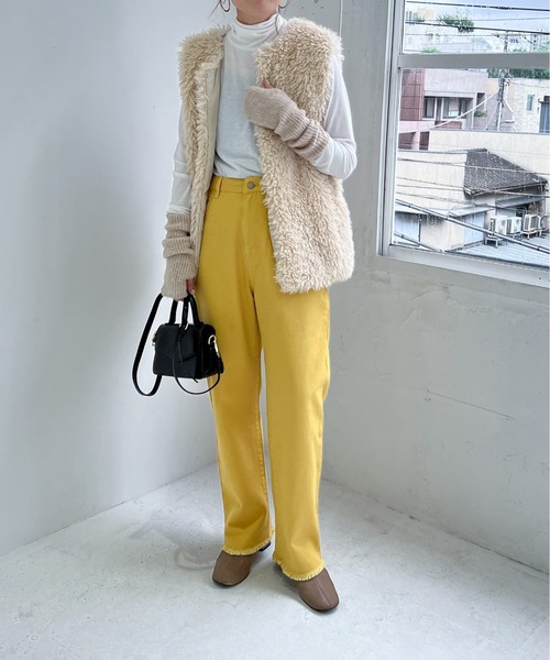 シープジップ フェイクファーベスト お値下げしました╰(*´︶`*)╯♡ feepur（フェピュール） ベスト フェイクシープファーベスト