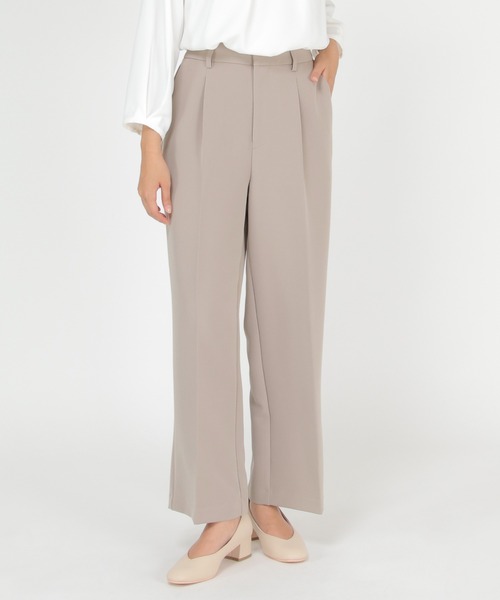 IKKA LOUNGE(イッカラウンジ)の「【BeasySmart】ウォッシャブルワイドパンツ(その他パンツ・レディース・ブラック/ブラウン・L/M)」の1枚目の写真