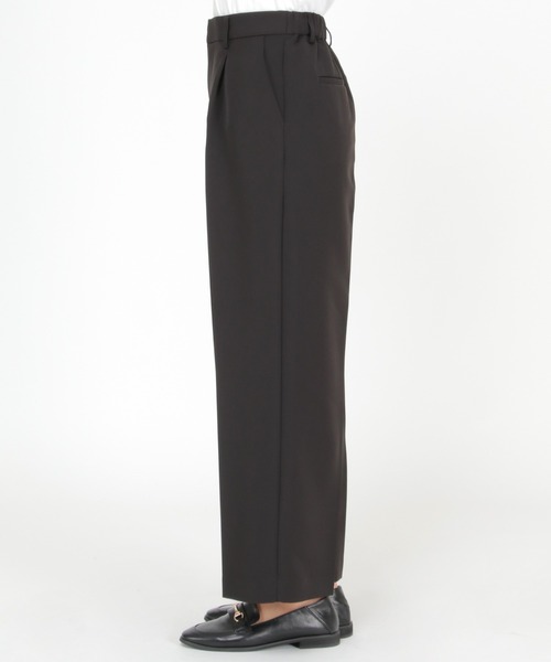 IKKA LOUNGE(イッカラウンジ)の「【BeasySmart】ウォッシャブルワイドパンツ(その他パンツ・レディース・ブラック/ブラウン・L/M)」の4枚目の写真