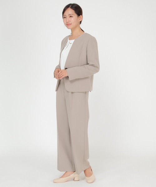 IKKA LOUNGE(イッカラウンジ)の「【BeasySmart】ウォッシャブルワイドパンツ(その他パンツ・レディース・ブラック/ブラウン・L/M)」の14枚目の写真