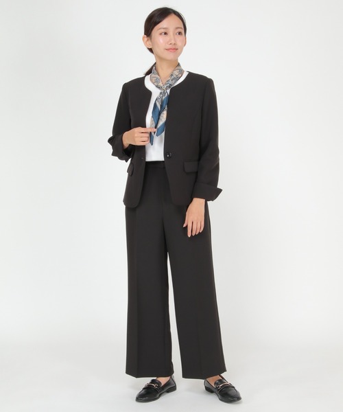 IKKA LOUNGE(イッカラウンジ)の「【BeasySmart】ウォッシャブルワイドパンツ(その他パンツ・レディース・ブラック/ブラウン・L/M)」の11枚目の写真