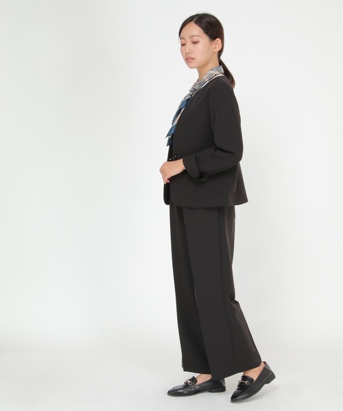 IKKA LOUNGE(イッカラウンジ)の「【BeasySmart】ウォッシャブルワイドパンツ(その他パンツ・レディース・ブラック/ブラウン・L/M)」の6枚目の写真