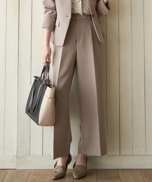 IKKA LOUNGE(イッカラウンジ)の「【BeasySmart】ウォッシャブルワイドパンツ(その他パンツ・レディース・ブラック/ブラウン・L/M)」の13枚目の写真