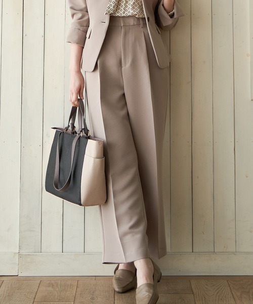 IKKA LOUNGE(イッカラウンジ)の「【BeasySmart】ウォッシャブルワイドパンツ(その他パンツ・レディース・ブラック/ブラウン・L/M)」の16枚目の写真