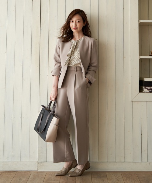 IKKA LOUNGE(イッカラウンジ)の「【BeasySmart】ウォッシャブルワイドパンツ(その他パンツ・レディース・ブラック/ブラウン・L/M)」の3枚目の写真