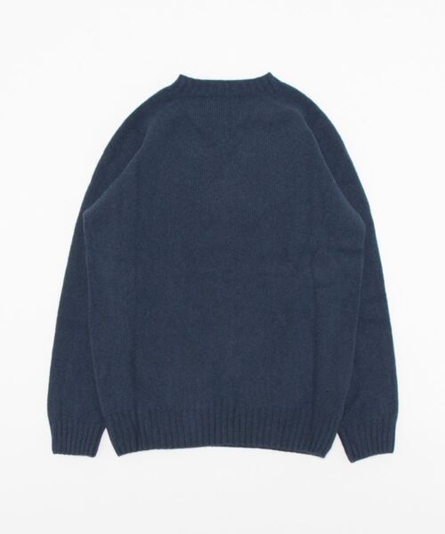 MORRIS&SONS ジーロンラムクルーネックニットナチュラル、オフホワイト MORRIS & SONS - LAMBSWOOL SWEATER