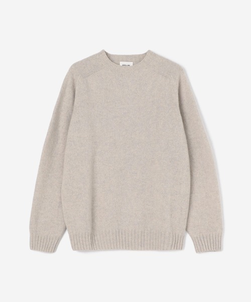 Morris & Sons（モリスアンドサンズ）の「MORRIS & SONS | ジーロンラム クルーネックセーター MEN（ニット/セーター・メンズ・ライトグレー/ブラック/ベージュ/ネイビー/ブラウン/レッド/ピンク/オレンジ/ブルー/グリーン/オートミール/グレイッシュベージュ/グリーン系その他/ライトブルー/イエロー/チャコール・1/2/3）」の7枚目の写真