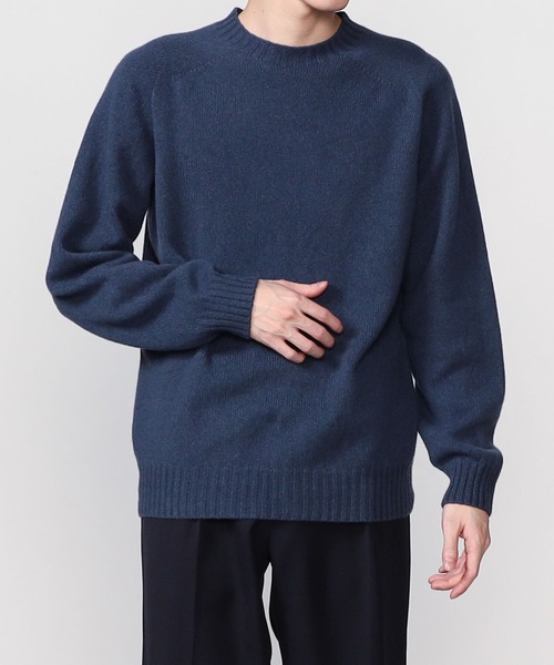 Morris & Sons（モリスアンドサンズ）の「MORRIS & SONS | ジーロンラム クルーネックセーター MEN（ニット/セーター・メンズ・ライトグレー/ブラック/ベージュ/ネイビー/ブラウン/レッド/ピンク/オレンジ/ブルー/グリーン/オートミール/グレイッシュベージュ/グリーン系その他/ライトブルー/イエロー/チャコール・1/2/3）」の11枚目の写真