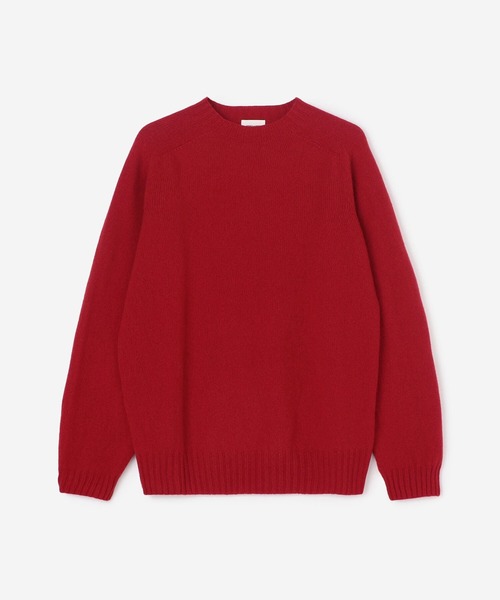 Morris & Sons（モリスアンドサンズ）の「MORRIS & SONS | ジーロンラム クルーネックセーター MEN（ニット/セーター・メンズ・ライトグレー/ブラック/ベージュ/ネイビー/ブラウン/レッド/ピンク/オレンジ/ブルー/グリーン/オートミール/グレイッシュベージュ/グリーン系その他/ライトブルー/イエロー/チャコール・1/2/3）」の15枚目の写真